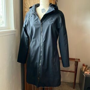 Women's Black Hooded Mazda Raceway Port Authority all weather 🧥